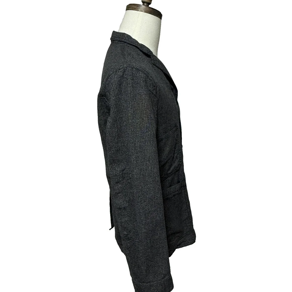 Banana Republic Blazer Mens 40R Gray Unstructured Modern Slim Fit‎ Jacket